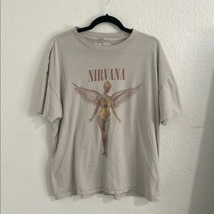 Nirvana Graphic Tee - Beige